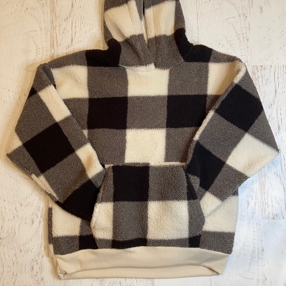 American Eagle Pullover Plaid Sweatshirt | S